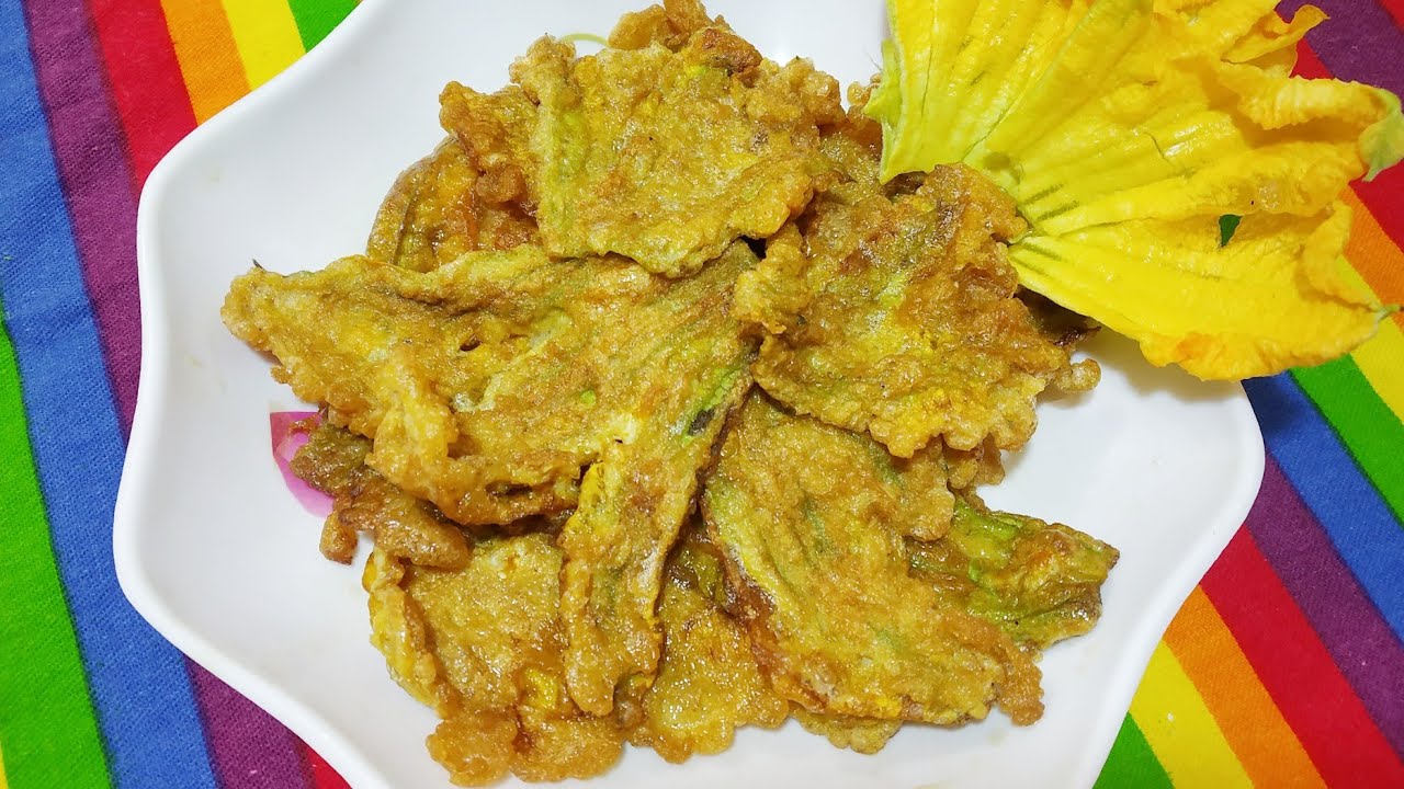 কুমড়া ফুলের বড়া