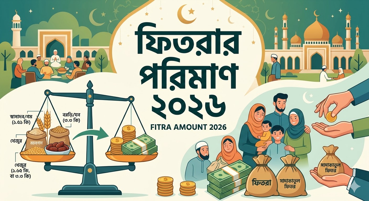 ফিতরার পরিমাণ ২০২৬ সাল বাংলাদেশিদের জন্য